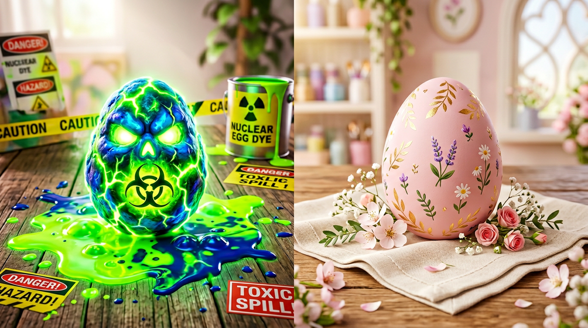 🥚 Химическая радуга или природная эстетика?