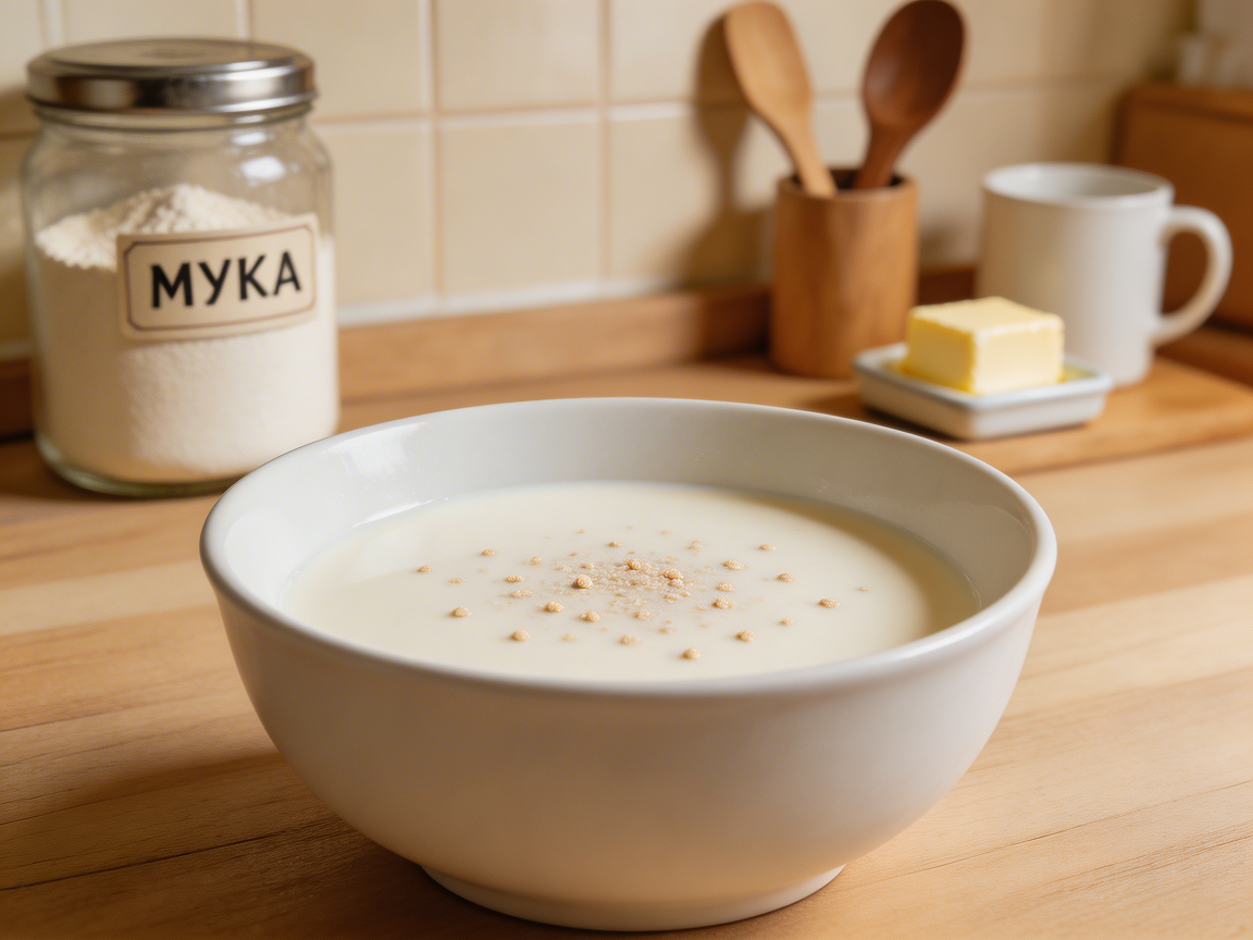 Подготовка дрожжей для теста