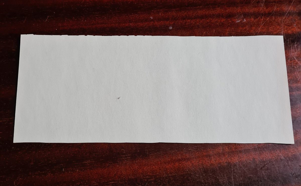 Исходная бумажная полоса