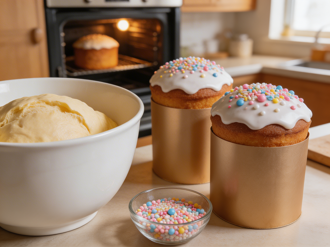 Пасхальные куличи, выпечка в духовке