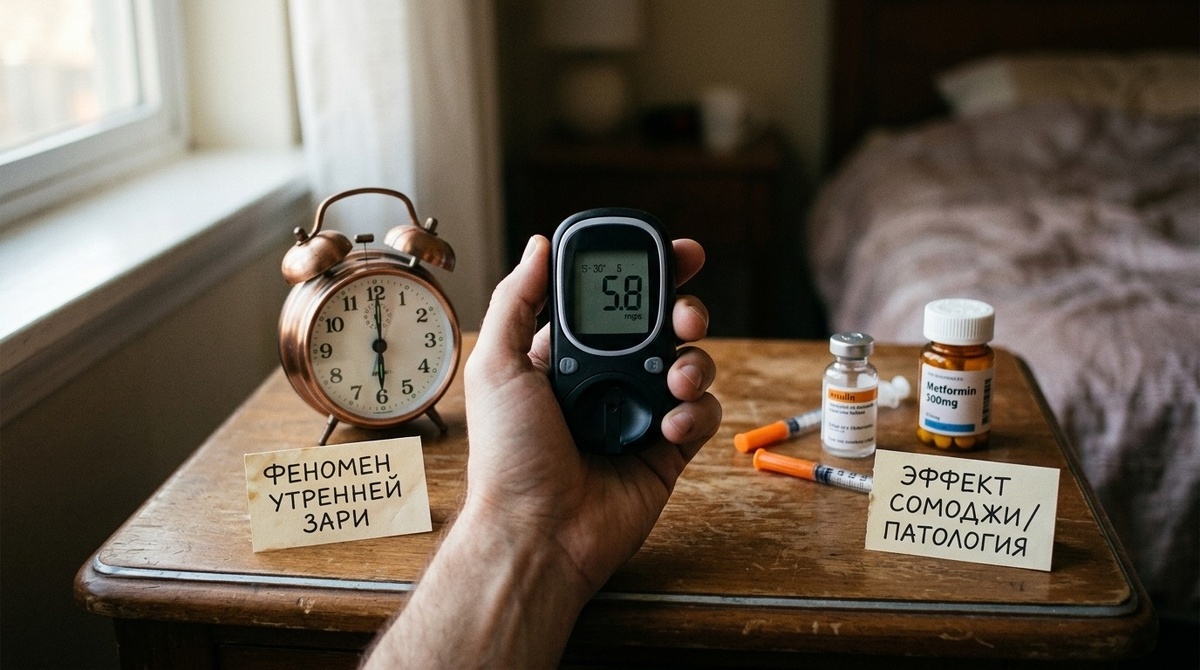 люкометр показывает цифры выше, чем вчера вечером после ужина