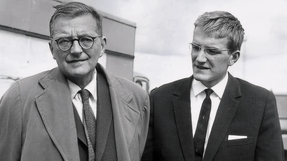 Дмитрий Шостакович с сыном Максимом