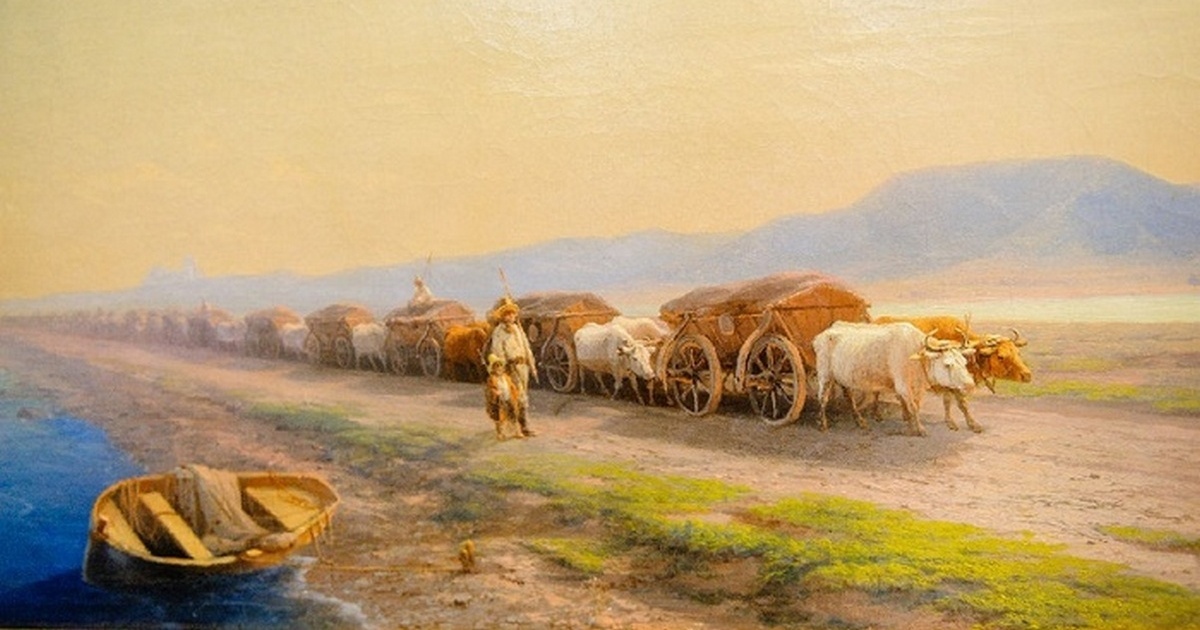 И. А. Айвазовский "Чумаки в Малороссии".