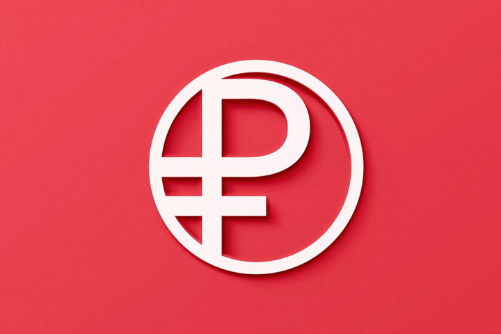 Официальный логотип цифрового рубля. Банк России
