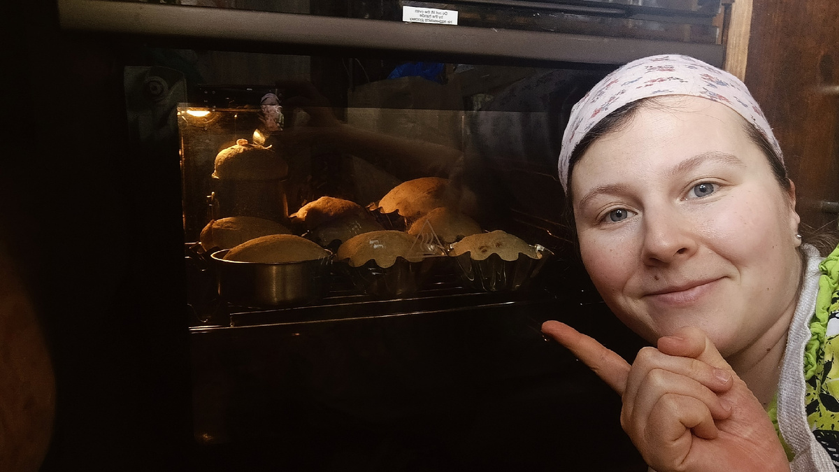 Предпоследний этап - выпечка