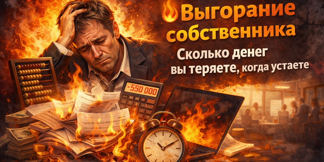 🔥 «Выгорание собственника: сколько денег вы теряете, когда устаете»
