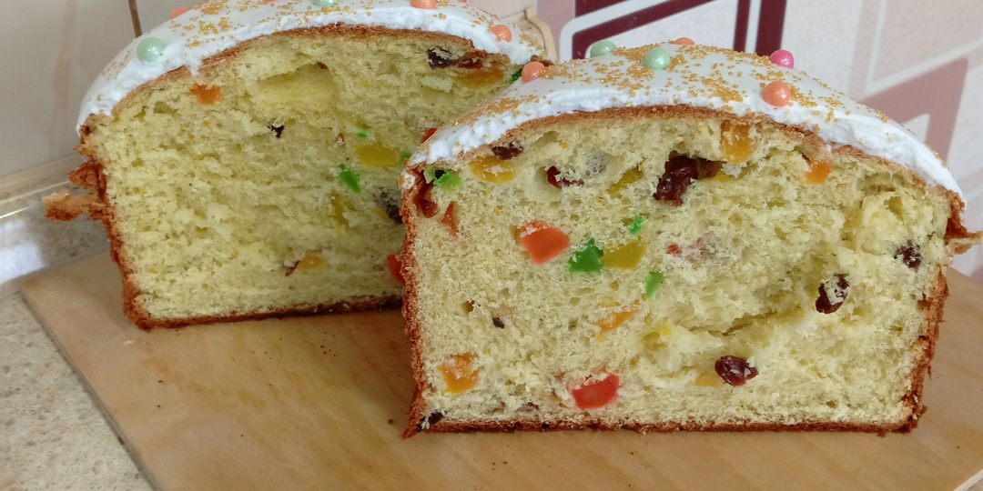 Кулич «Богатырь»: не крошится, тает во рту, а глазурь как зефир