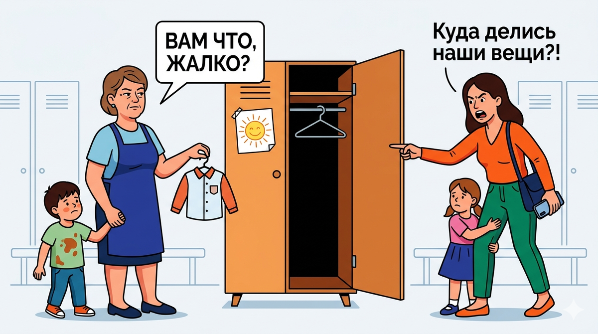 «Воспитатели берут одежду моего ребёнка из шкафчика и одевают на чужих детей. Без спроса. "Вам что, жалко?!"»
