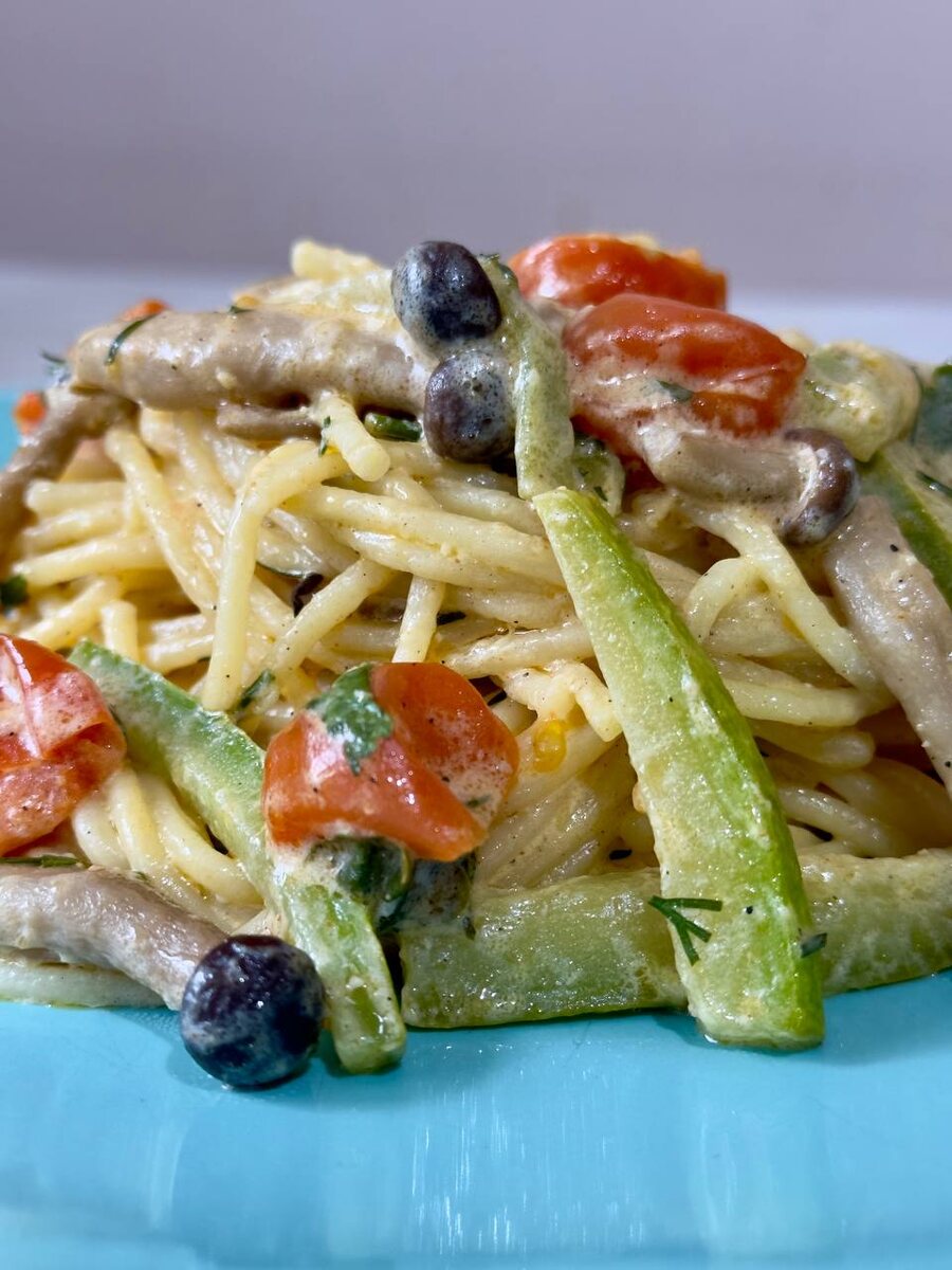 Овощная паста на кокосовом молоке