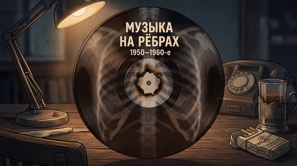 В 1950–1960-е в СССР делали подпольные пластинки прямо на рентгеновских снимках — их называли музыка на рёбрах или джаз на костях.