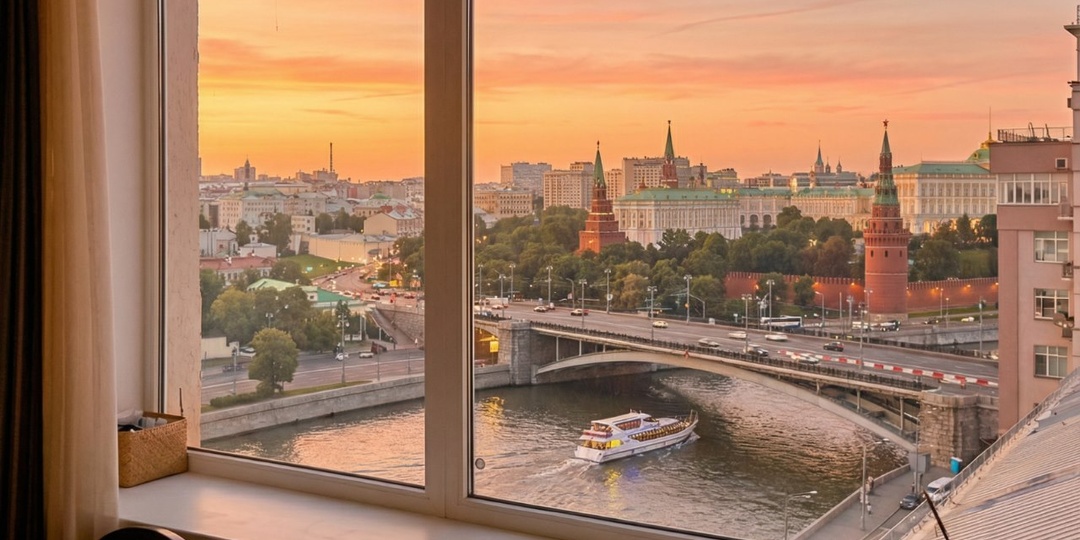 На вторичном рынке Москвы продается 21 квартира с видом на Кремль