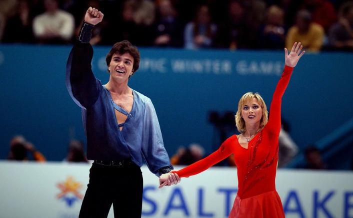 Бережная и Сихарулидзе в Солт-Лейк-Сити, 2002 год. Фото: соцсети