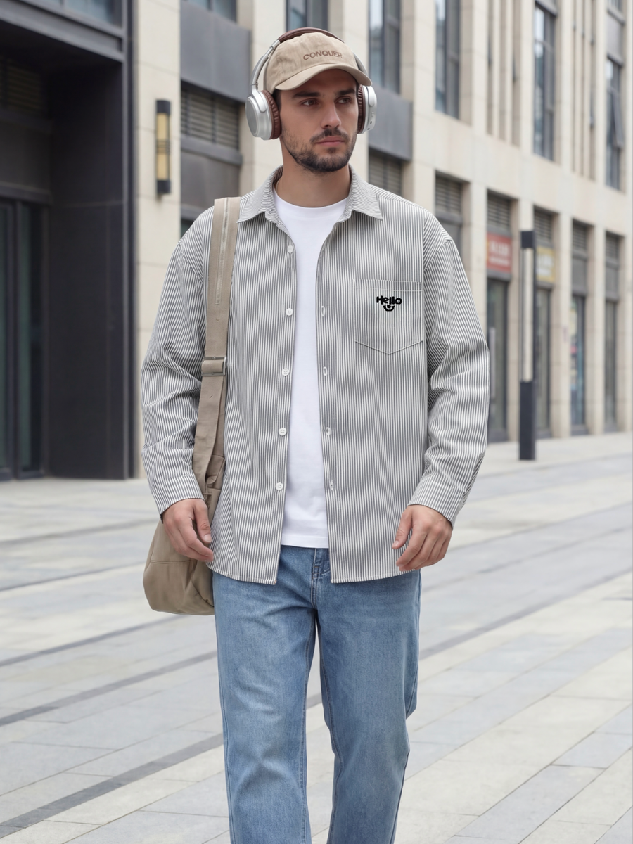 Рубашка с длинным рукавом Lakomes (в полоску)