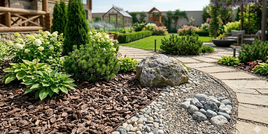 Сад для ленивых: как забыть о сорняках и прополке с помощью камня и коры