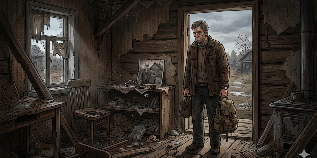 Оставшись без ничего после отсидки, врач приехал в деревню, но не нашел дом деда… А зайдя в заброшку Часть 2