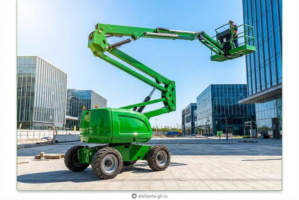    Преимущества коленчатого подъемника для эффективного выполнения внутренних работ. Atlanta-gk