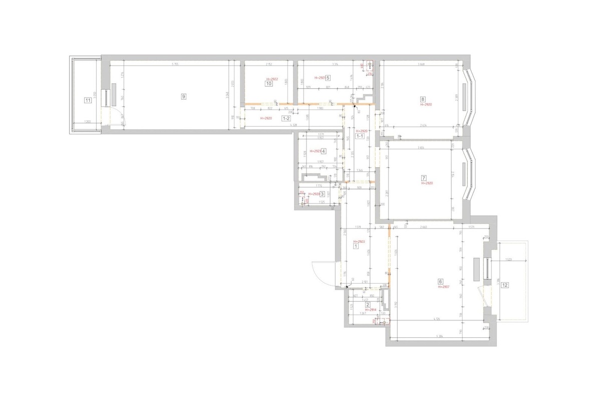 Обмерный план