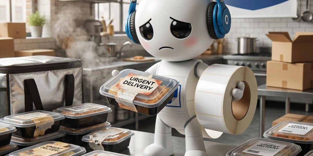 Как доставка еды теряет клиентов из-за этикетки на контейнере — и как это исправить за 3 дня