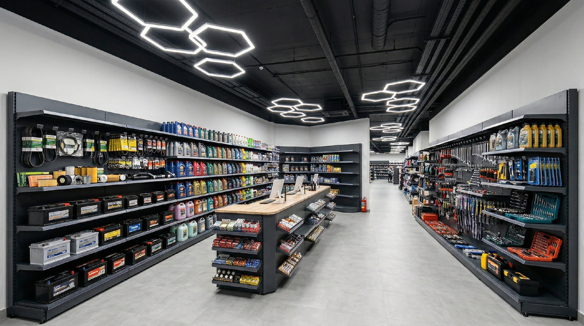 Магазин автозапчастей и автохимии: комплексное оснащение под ключ от ШЕЛФМАРКЕТ