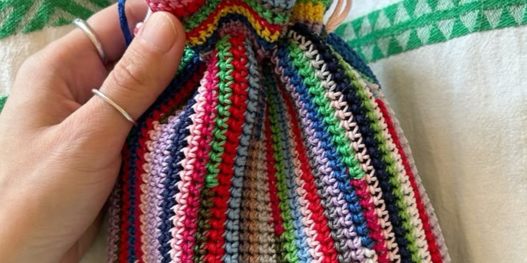 Куда девать остатки пряжи. Часть 2