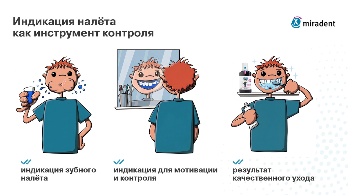 Чистка зубов у детей: окрашиваем налёт и считаем до 120? Индикация зубного налета