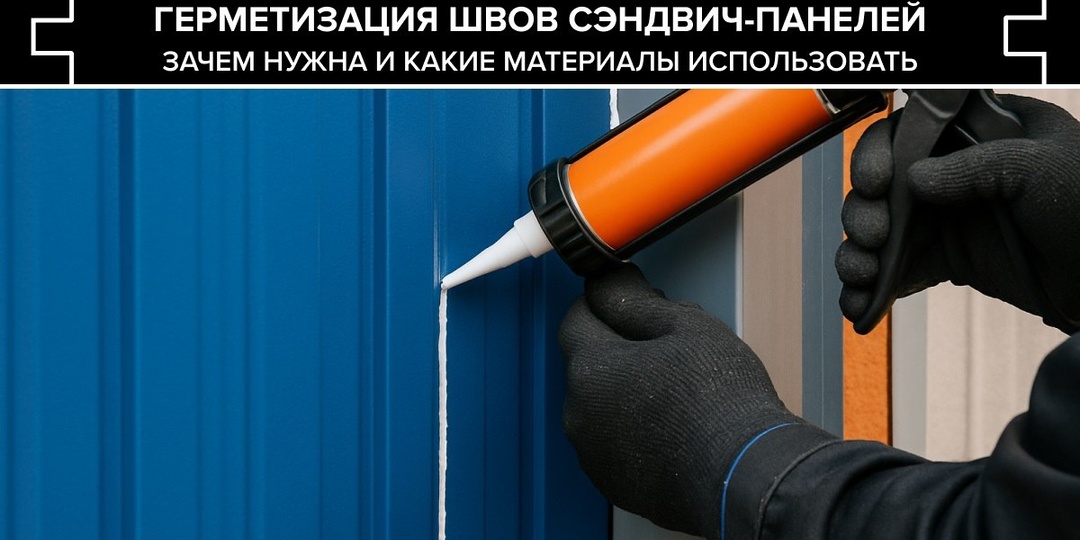 Герметизация швов сэндвич-панелей: зачем нужна и какие материалы использовать