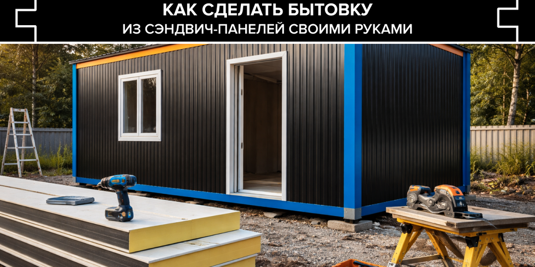 Как сделать бытовку из сэндвич панелей своими руками