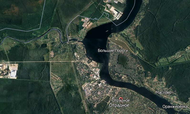 Самый очевидный картографический гидроним реки Тосна излучина Невы в виде "женской груди".