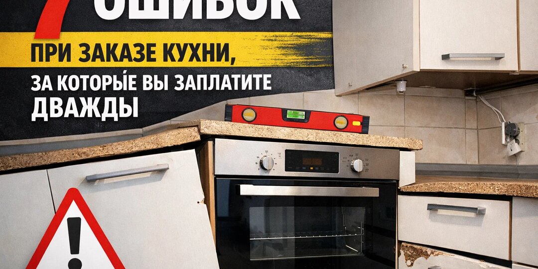 7 ошибок при заказе кухни, за которые вы заплатите дважды