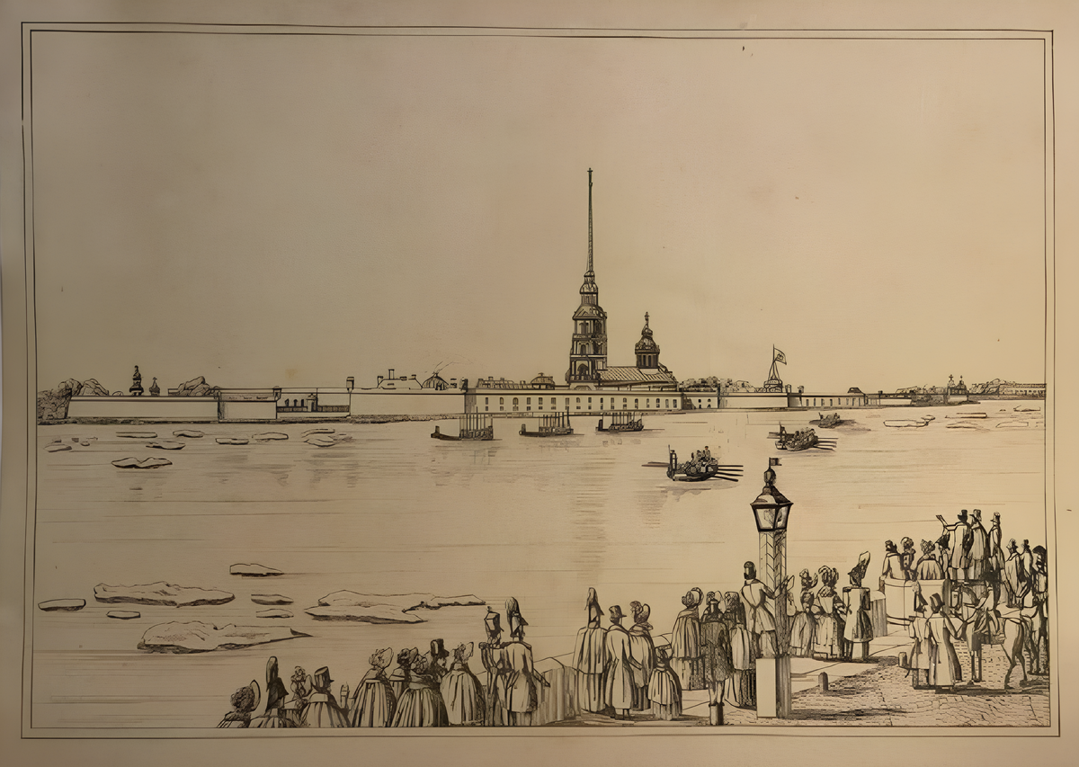 Петербург. Церемония открытия навигации на Неве у стен Петропавловской крепости