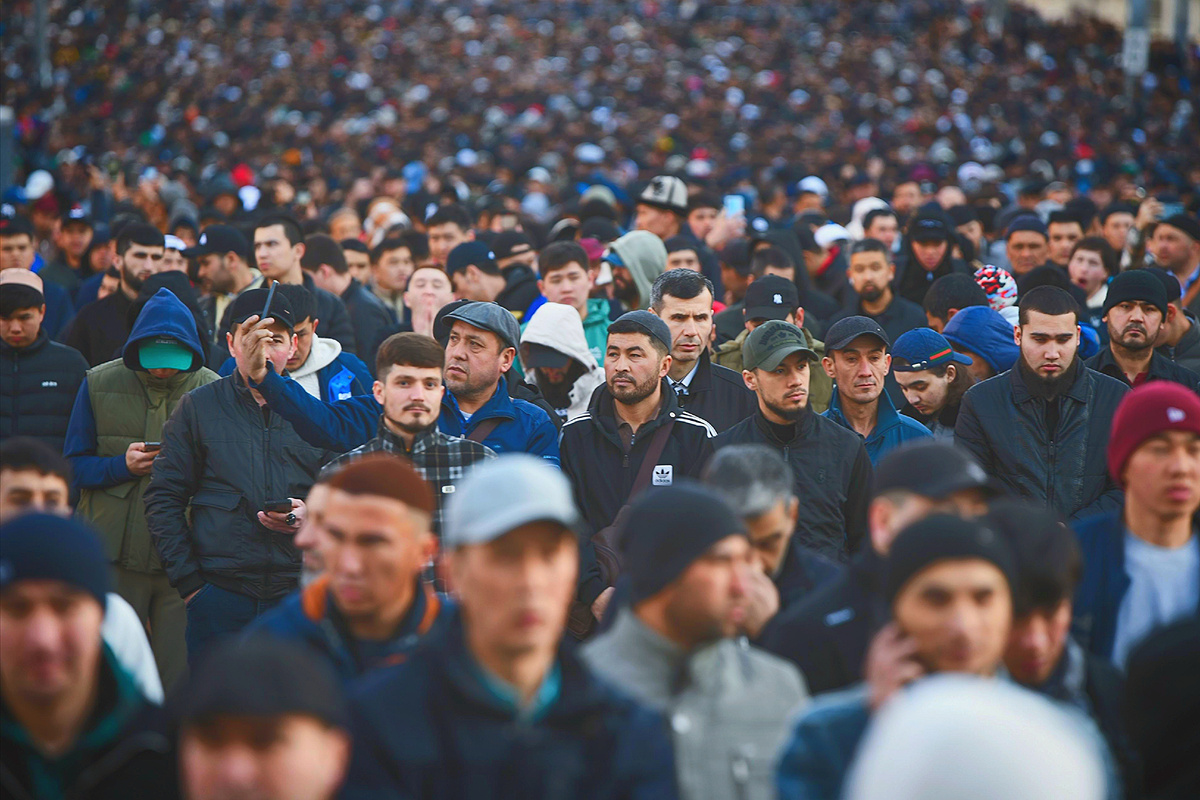 Мигранты в Москве 