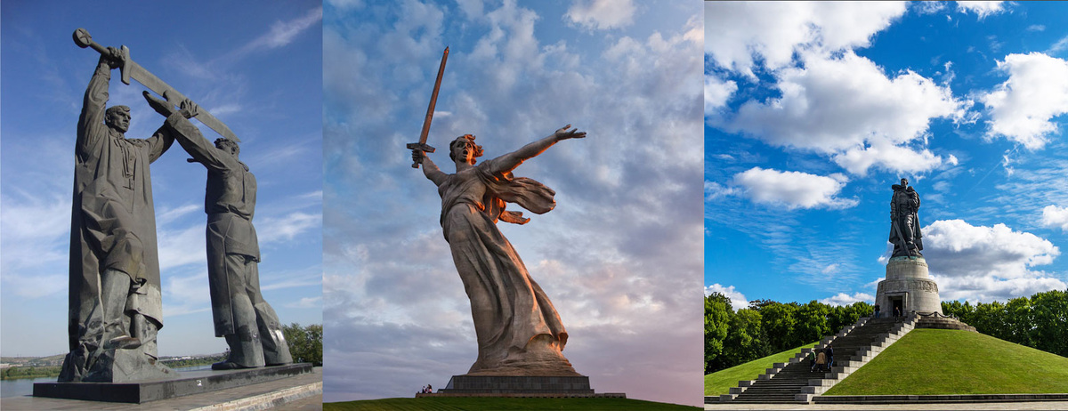 Скульптуры, входящие в знаменитый триптих