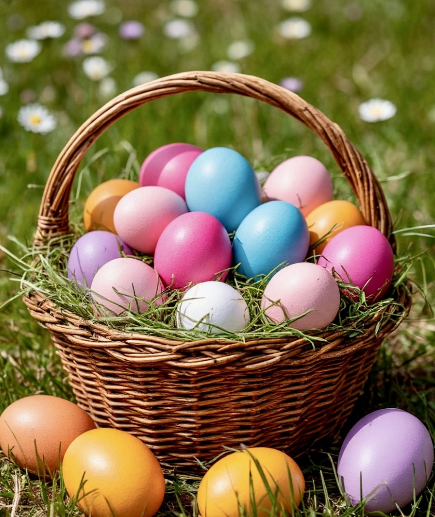 Окрашивание пасхальных яиц луковой шелухой: классический способ.