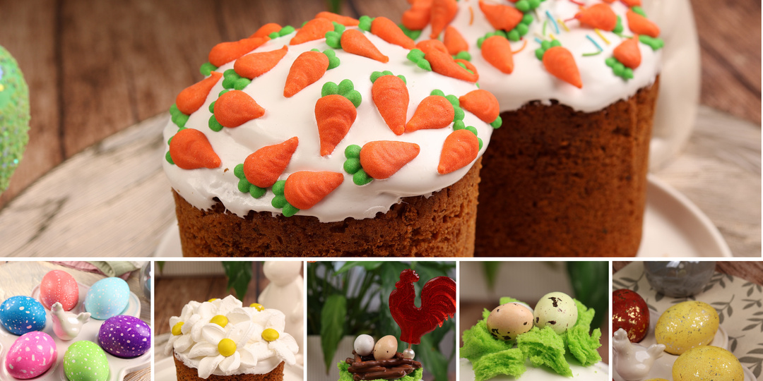 Как красиво украсить куличи и яйца на Пасху