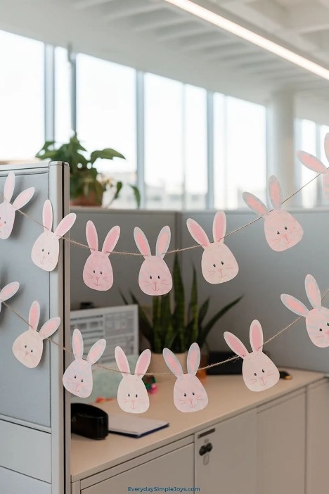 Украшение офиса к пасхе