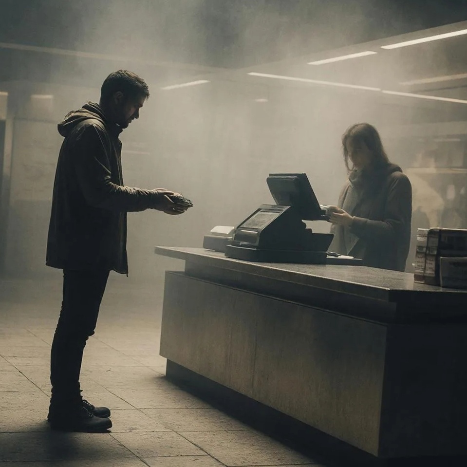 Магазин наполнен негативной энергетикой от кассира.