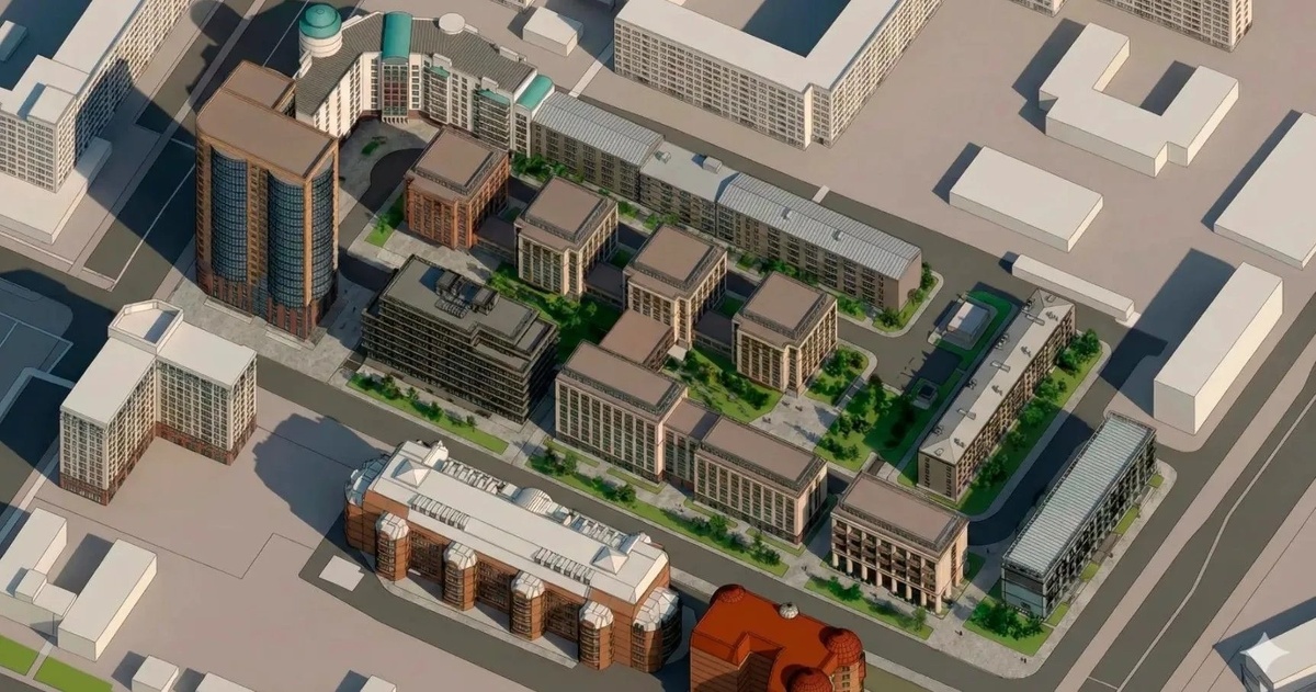 Схема квартала на ул. Партизанской/пр. Ленина