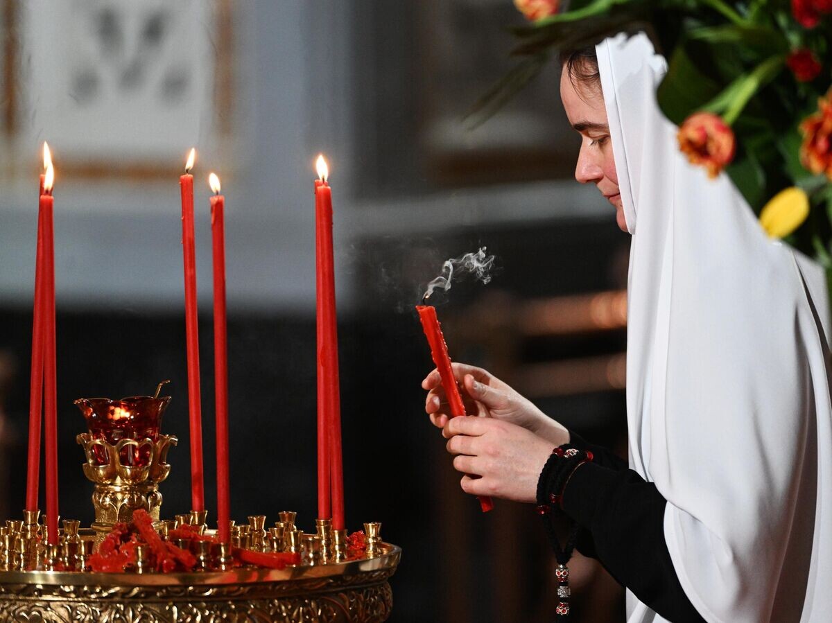    Пасхальное богослужение в храме Христа Спасителя | © РИА Новости / Павел Бедняков