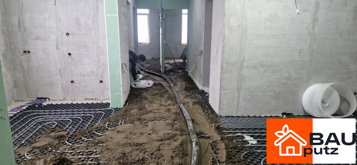 Устройство стяжки теплого пола под керамогранит, Истра, Московская область
