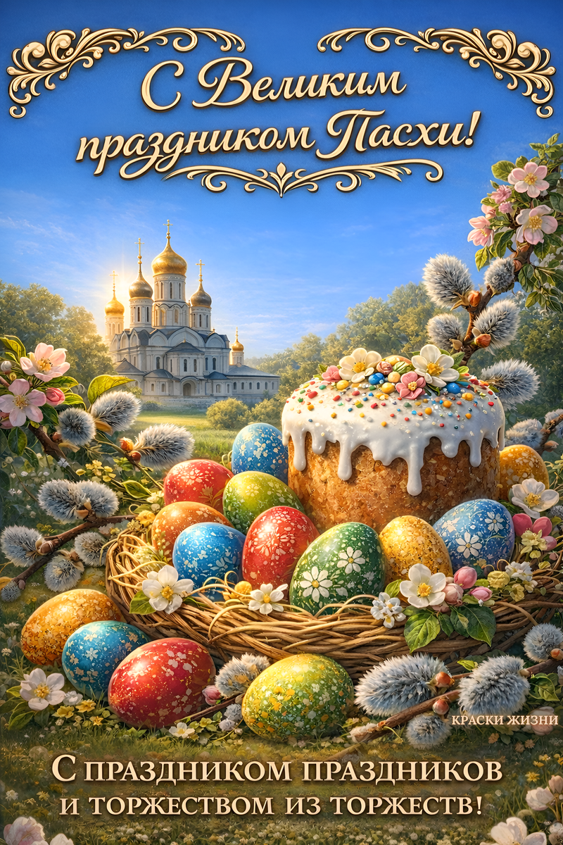 С Великим праздником Пасхи!