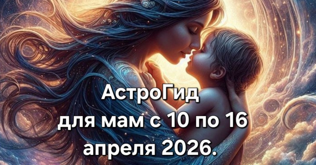 АстроГид для мам с 10 по 16 апреля 2026.
