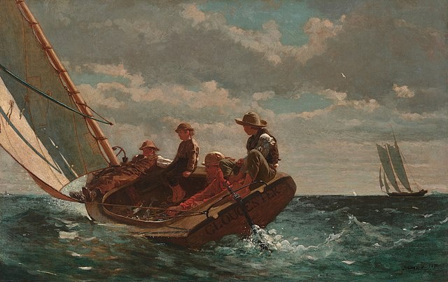 Уинслоу Хомер. «Попутный ветер», 1876.