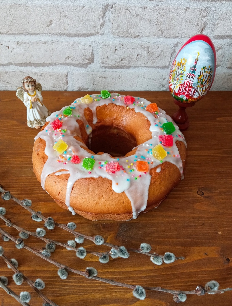 Пасхальный кекс. Фото автора 
