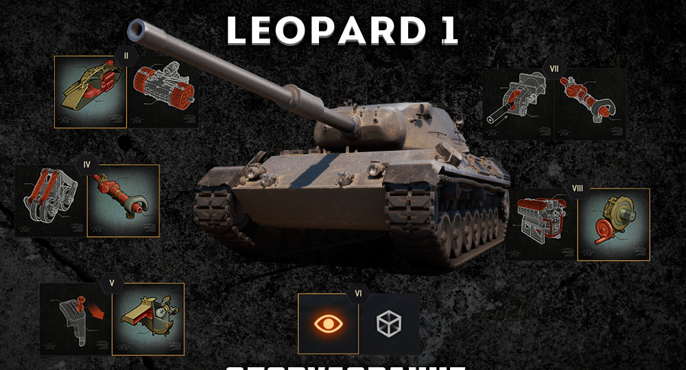 Полевая модернизация и оборудование Leopard 1