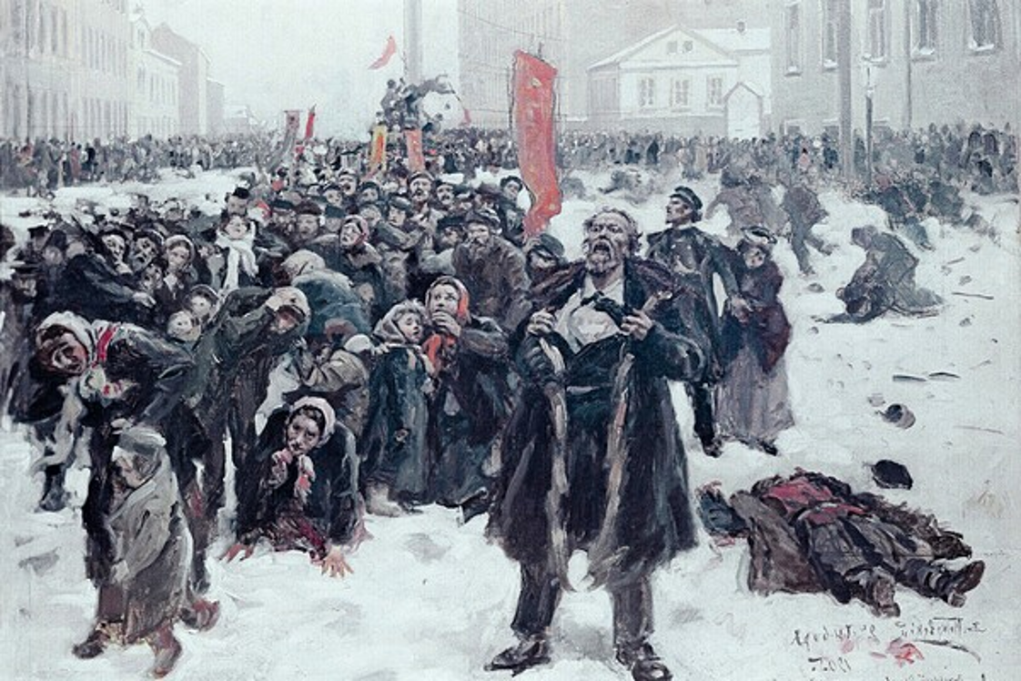 Картина «9 января 1905 года». Худ. В.Е.Маковский. 