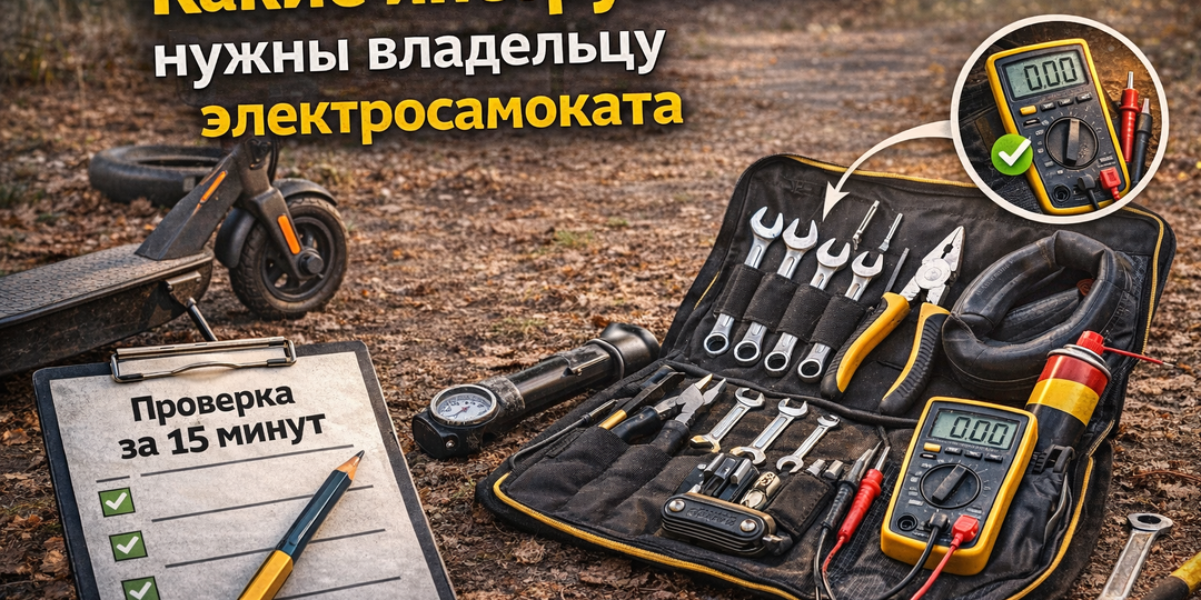 Какие инструменты нужны владельцу электросамоката
