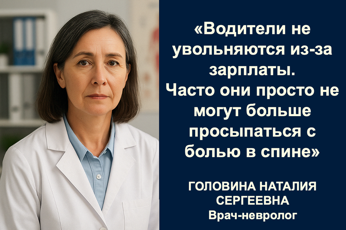 Головина Наталия Сергеевна. Врач-невролог, кандидат медицинских наук. Более 20 лет работает с проблемами здоровья водителей-дальнобойщиков. Фото СПАЛБЕР.