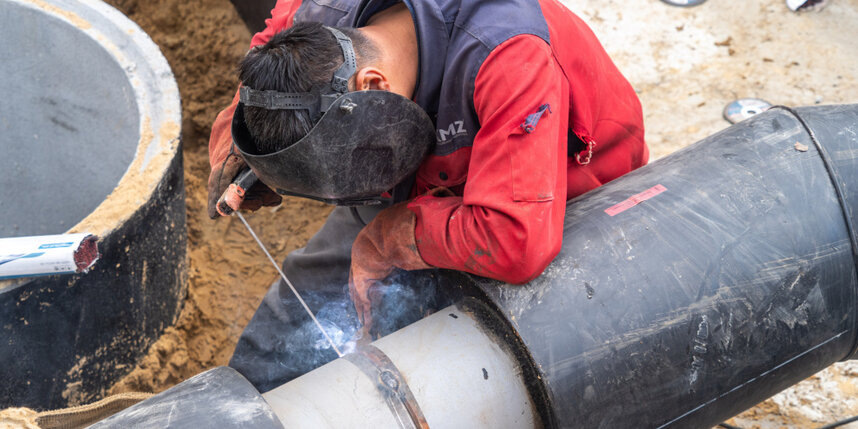 Обновление теплопровода на улице Лермонтова повысило надёжность теплоснабжения Красного Села