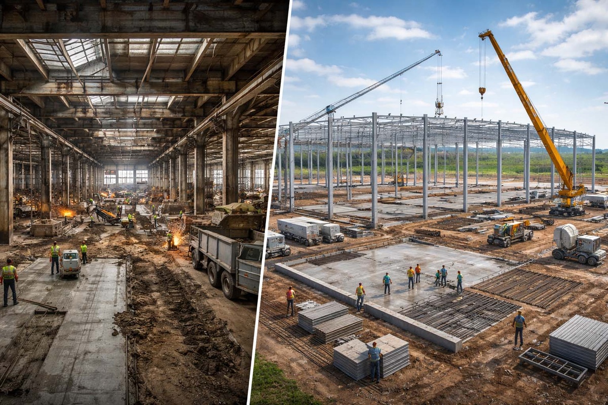 Реконструкция старого цеха или стройка нового