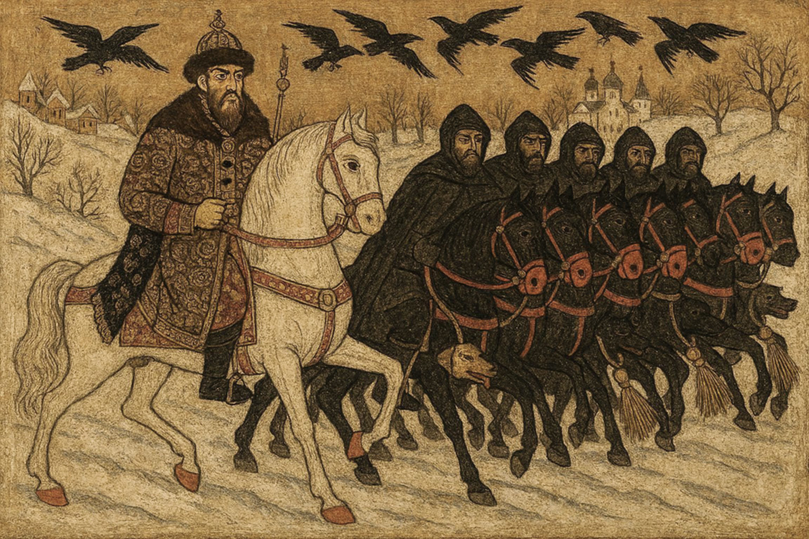 Иван Грозный со своими опричниками